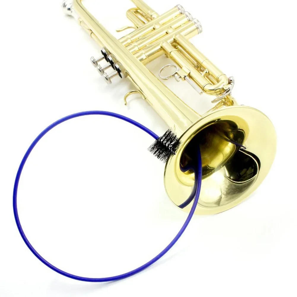 Description Picture 6 of item1 Set Trumpet Maintenance Kit Bendable Grasp Snake Brush Mouthpiece Brush Cornet Cleaning Kit Musical Instrument Accessories
