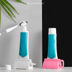 1pc Manual Toothpaste Dispenser - No-Waste, Easy-Use Squeezer for Bathroom Organization, Perfect for Toothpaste & Hair Dye