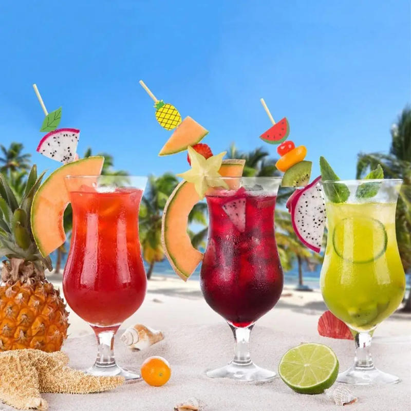 Description Picture 6 of item100Pcs Disposable Bamboo Picks Fruit Sticks For Kids Cocktail Decoration Picks Salad Sandwich Buffet Toothpicks Wedding Party