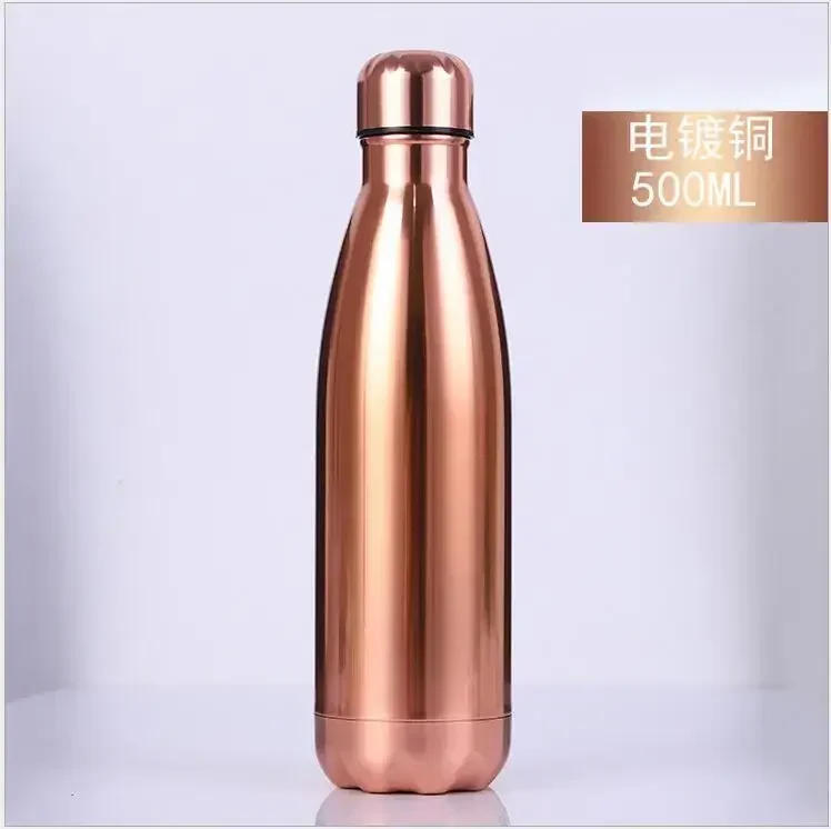 Description Picture 5 of item500ml Double-Wall Insulated Vacuum Flask Stainless Steel Thermos Cola Water Beer Outdoors Sport Water Bottle