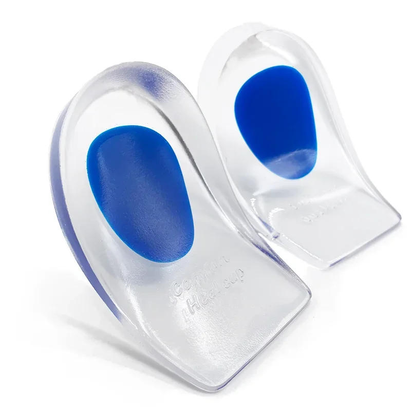 Description Picture 2 of item2pcs Soft Silicone Gel Insoles for Heel Spurs Pain Relief Foot Cushion Foot Massager Care Heel Cups Shoe Pads Increase Care Tool
