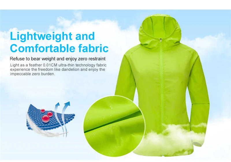 Description Picture 5 of itemX-TIGER Windproof Reflective Cycling Jersey MTB Bike Bicycle Windcoat Super Light Sunscreen Hiking Jacket Cycling Sports Clothes