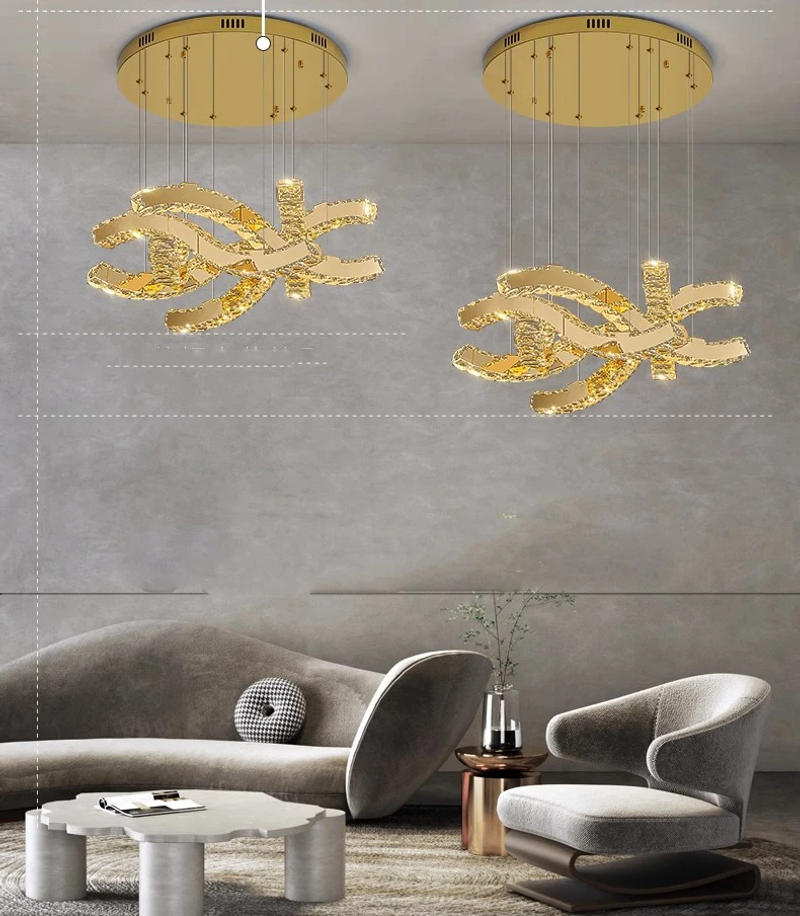 Description Picture 6 of itemhome decorationPendant lights, luxury crystal living room chandelier, dining room Pendant lamp, ceiling light, indoor lighting