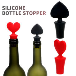 1Pcs Silicone Wine Bottle Stopper Leak Proof Beer Champagne Red Wine Cap Bar Poker Shape Cork Drink Sealer Plug Kitchen Gadgets