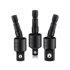 360°Rotatable Electric Power Drill Sockets Adapter Sets for Impact Driver with Hex Shank 1/4" 3/8" 1/2"