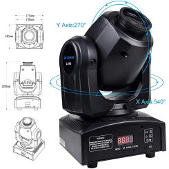 Big Dipper Stage Moving Head Lights RGB Auto Sound Strobe DJ Lighting DMX Spotlights for Bar Club Disco KTV Concert LS10 1PC