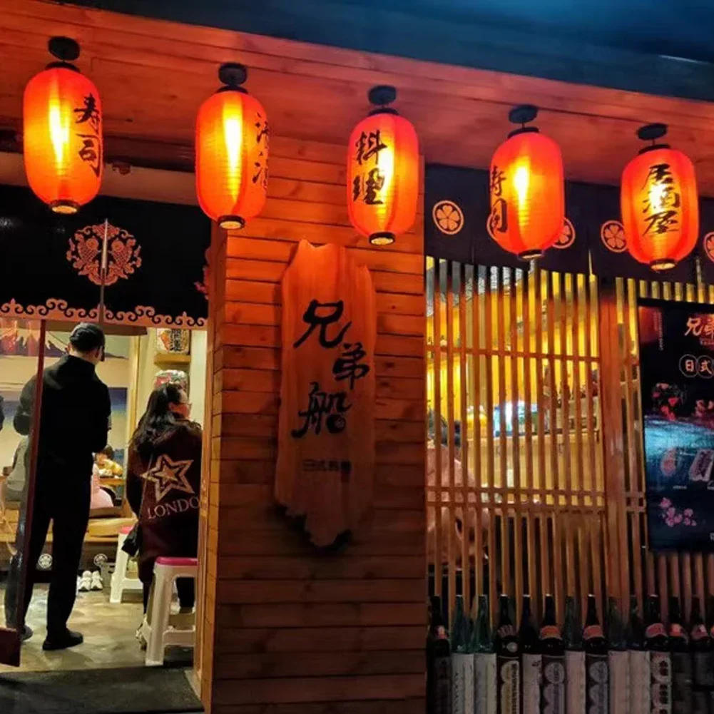 Description Picture 5 of itemJapanese Lantern Waterproof Traditional Chinese Printing Hanging Bistro Ramen Sashimi Sushi Restaurant Halloween Decor 10 Inch