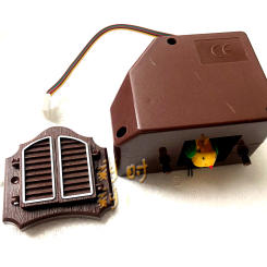 Large Cuckoo Clock Bird Box Cuckoo Clocks Parts Bird Vintage Wall Clock Accessories Light Sensing Timepiece Room Home Decor