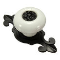 Vintage Ceramic Door Knobs Drawer Cabinet Cupboard Wardrobe Pull Handle White+Black