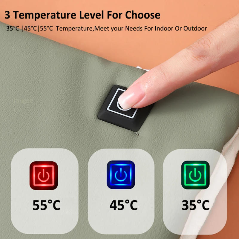 Description Picture 5 of itemUSB Hand Warmer Heating Pad Electric Heating Mat for Foot Legs Body Warmer Portable USB Heater Heating Blanket Warm Hand Pocket