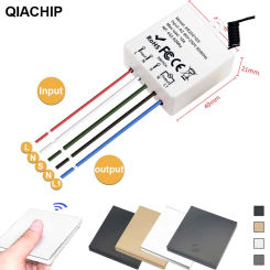 433MHz Wireless Remote Control Switch Relay AC 90V 110V 220V 86 Type Wall Panel External Switches Indoor light switch Fan Lamp