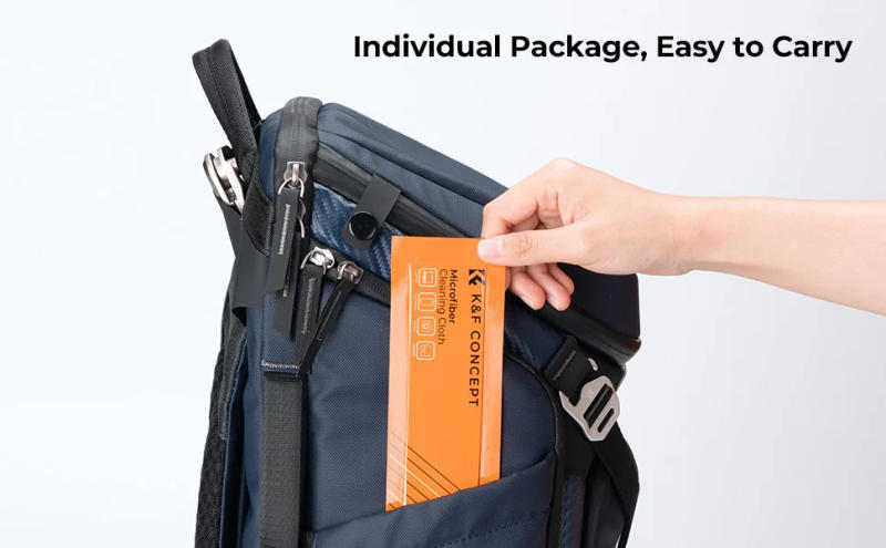 Description Picture 4 of itemK&F Concept 5 Pcs Microfiber Cleaning Cloths Individually Vacuum Wrapped for Camera Lens Cell Phones LCD Screens and Glasses