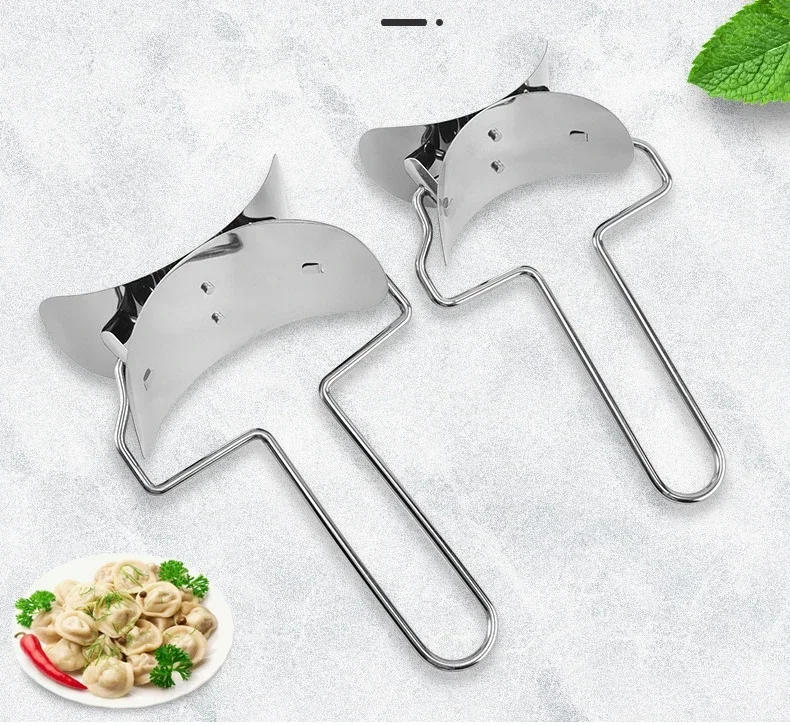 Description Picture 2 of itemStainless Steel Manual Dumpling Maker Ravioli Cake Mold Durable Pie Press Dough Cutter Baking Kitchen Pastry Pasta Gadgets