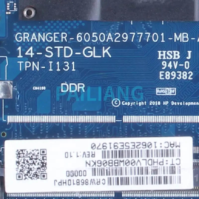Description Picture 4 of itemFor HP TPN-I131 240 G7 14-CK N4000 Laptop Motherboard L23234-601 GRANGER-6050A2977701-MB-A02 14-STD-GLK DDR4 Notebook Mainboard