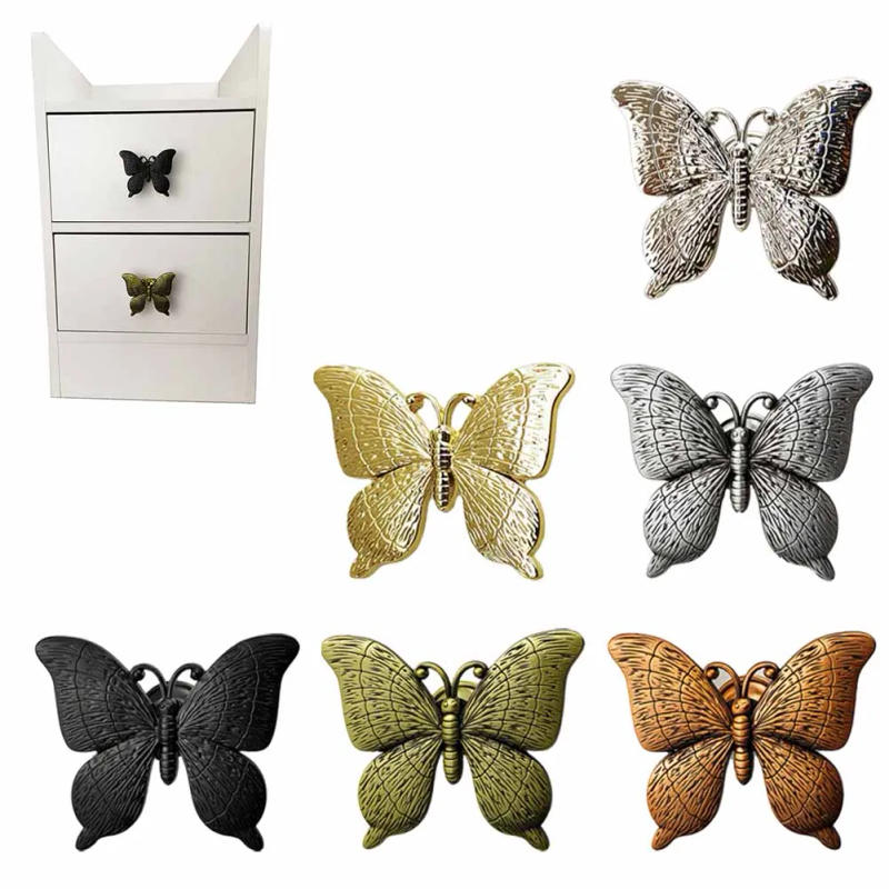 Description Picture 3 of itemFurniture Handle Cabinets Handle Home Decoration Butterfly Shape Door Cabinets Zinc Alloy For Children Preserves Hard