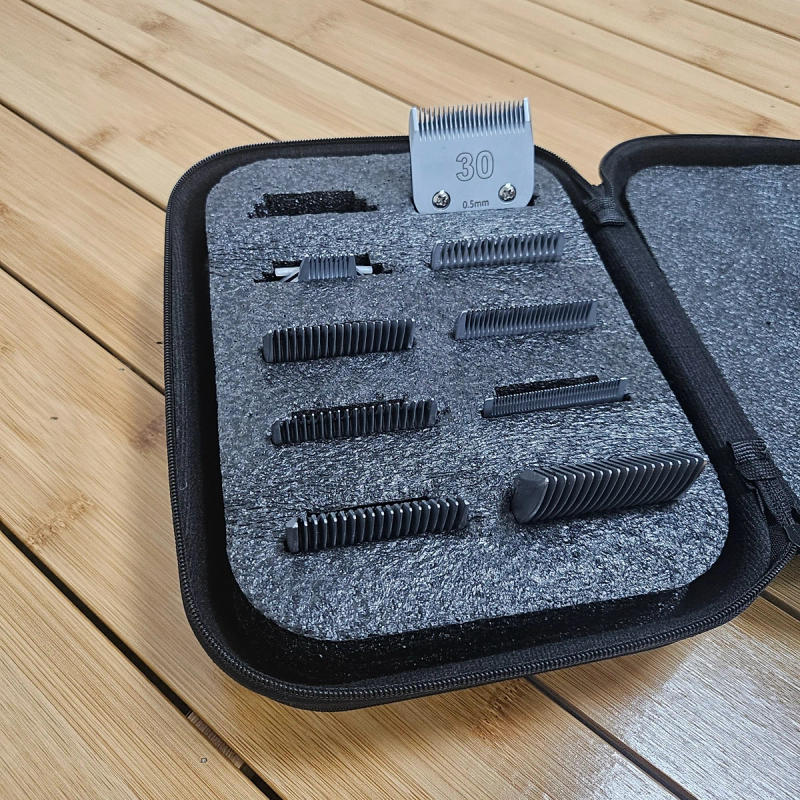 Description Picture 2 of itemClipper Blade Holder for 10 Blades - Protective Clipper Blade Storage Case with Barber Blade Holder Foam and Hard Shell Impact