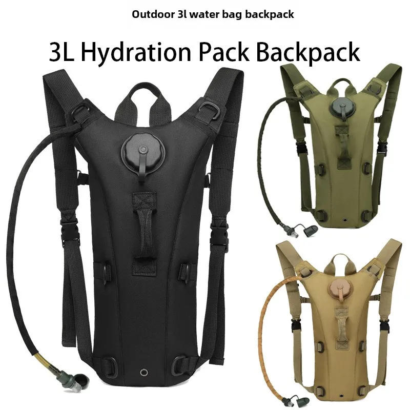 Description Picture 5 of itemSport Hydration Pack Backpack Water-proof Nylon Water Bag with 3 Liter Bladder for Hiking Cycling Climbing