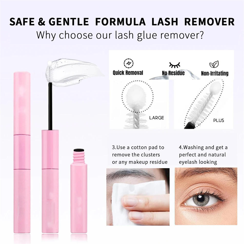 Description Picture 6 of itemGlue False Eyelashes New Double Heads 2 In 1 Bond and Seal Lash Glue ,Waterproof Long Lasting DIY Cluster Eyelash Glue Cosmetics
