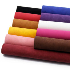 Faux Suede PU Leather Fabric Sheet For Garment Waterproof Synthetic Leather Fabric DIY Sewing Cfrats Hairbows Material