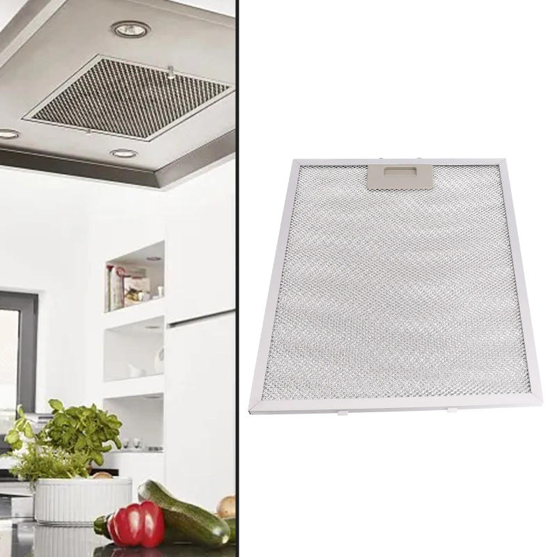 Description Picture 2 of itemKitchen Cooker Hood Filters Metal Mesh Extractor Vent Filter 350 X 285 X 9mm Silver Hoods Oil Filter Range Aspirator Filter