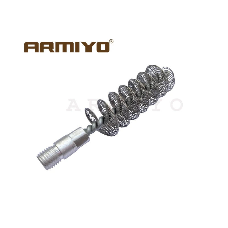 Description Picture 3 of itemArmiyo .22Cal 7.62mm 9mm 10mm 12GA Gun Bore Cleaning Equipment 22lr Barrel Steel Brush Thread 8-32 5/16"-26T Hunting Accessories
