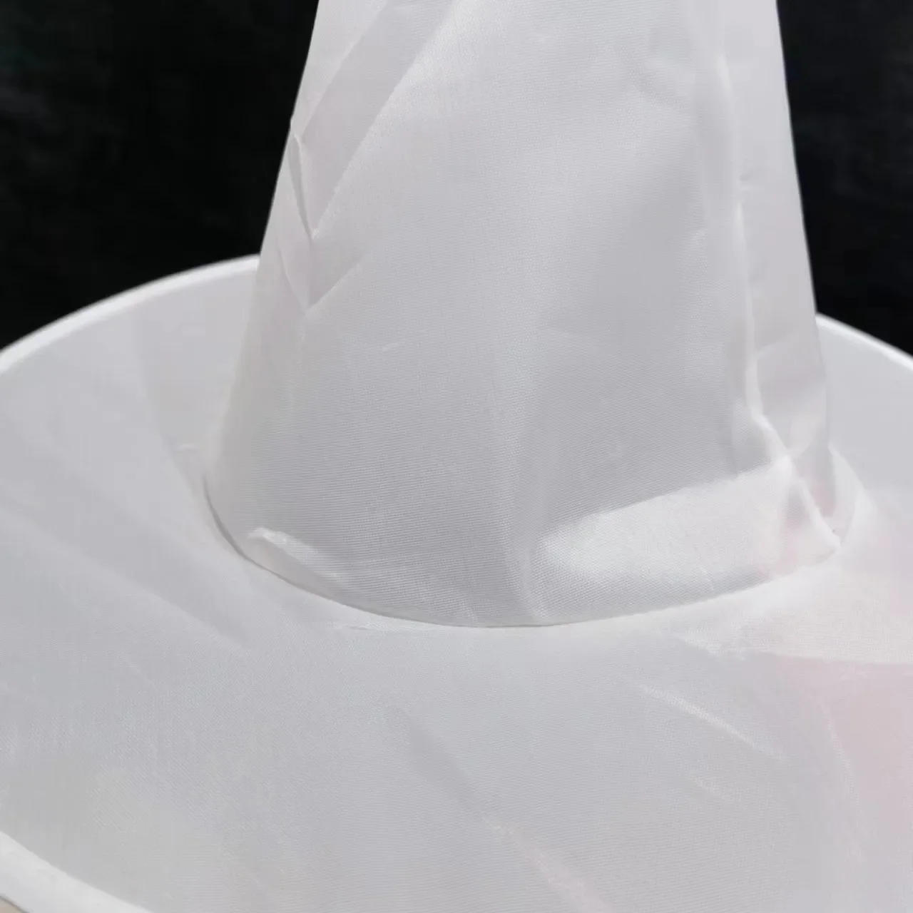 Description Picture 6 of itemBlack White Halloween Witch Hat Unisex Hats for Adults Kids Halloween Party Supply Cosplay Costume Prop Decorations Wizard Caps