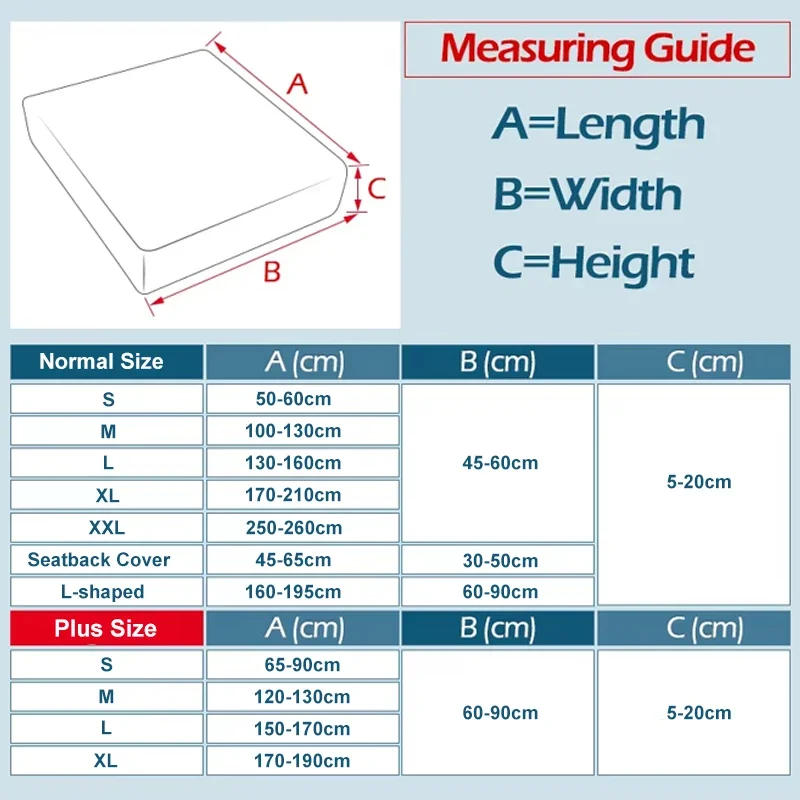 Description Picture 2 of itemWaterproof Jacquard Sofa Couch Cover for Living Room Home Sofa Seat Covers Stretch L-Shape Elasticity Sofa Slipcover Home Decor