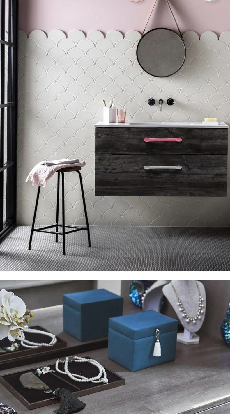 Description Picture 4 of itemAluminum Alloy Handles Modern And Minimalist European Style Drawers Wardrobes Shoes Cabinets Door Handles Furniture Hardware