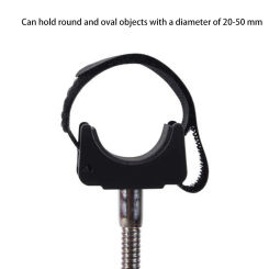 Adjustable Flashlight Mount Holder Clip U-Shaped Fishing Light Stand Tripod Mount for 20MM To 50MM Outdoor Fishing Lamp Bracket