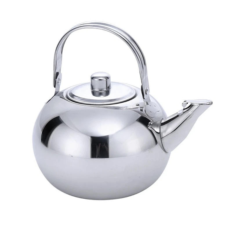 Description Picture 6 of itemStainsless Steel Teas Kettles Teapots with Infuser Metal Coffee Pots Round Teas Pots for Kitchen Hotel Restaurant