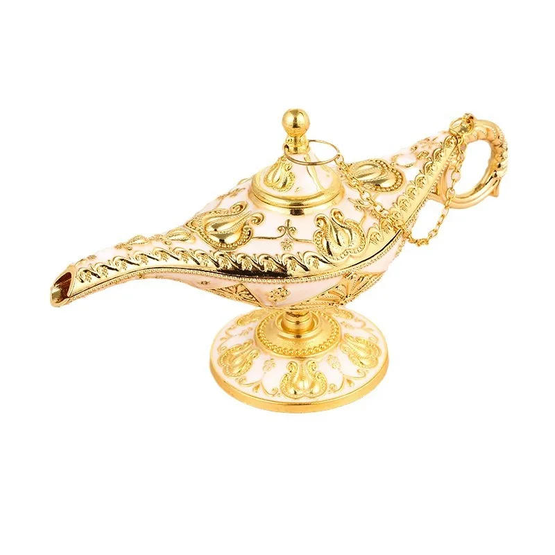 Description Picture 6 of itemAntique Metal Incense Burner, Aladdin's Magic Lamp Design, Decorative Craft Gift Candle Holder, Hot-selling, Incense Burner
