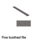 Flat fine teeth