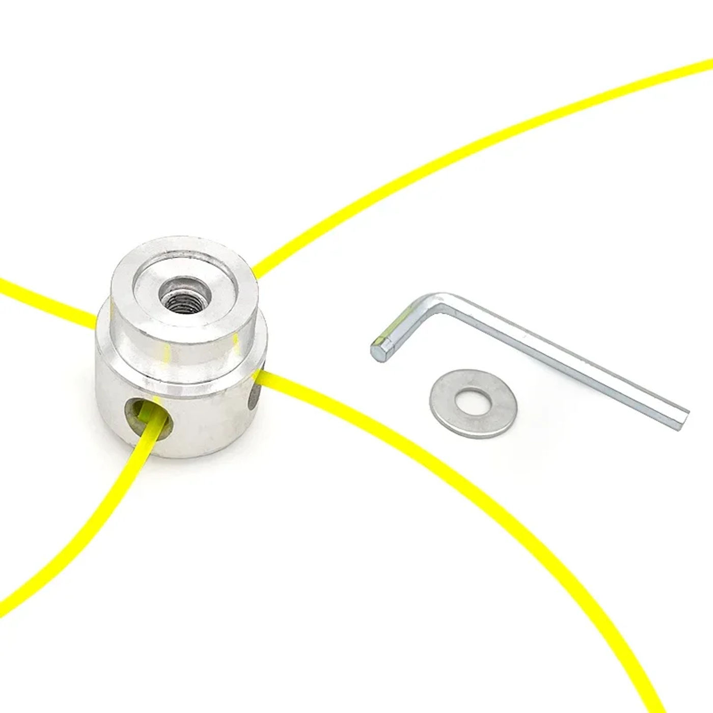 Description Picture 4 of itemM10*1.25 Aluminum Trimmer Head with Four Trimmer Lines for Brush Cutter Grass Trimmer