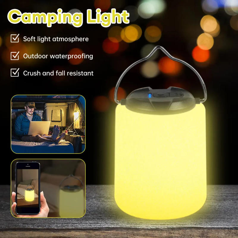 Description Picture 3 of itemRechargeable LED Camping Lantern with Hook Super Bright Soft Light Tent Light Night Emergency Light Portable Camping Light