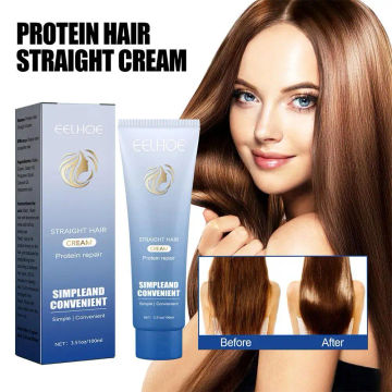 Protein Corrective Straightening Cream Professional Damaged Treatment Faster Smoothing Curly Hair Care Protein Correction Cream