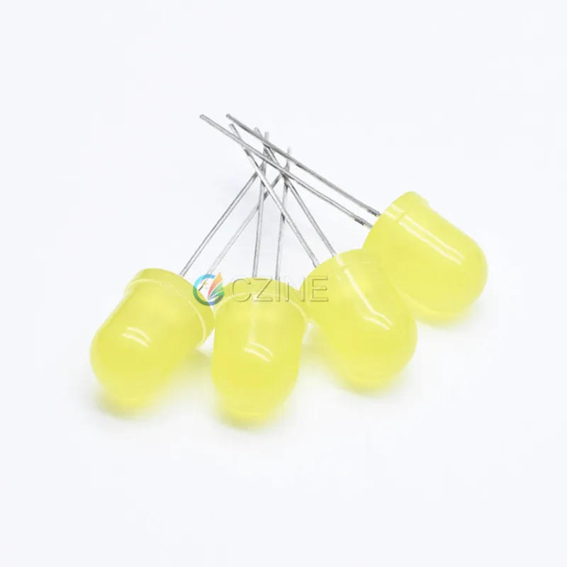 Description Picture 6 of item20PCS F10 10MM LED beads with red hair, red blue, blue-green, green, yellow, yellow, white light, color emitting diode