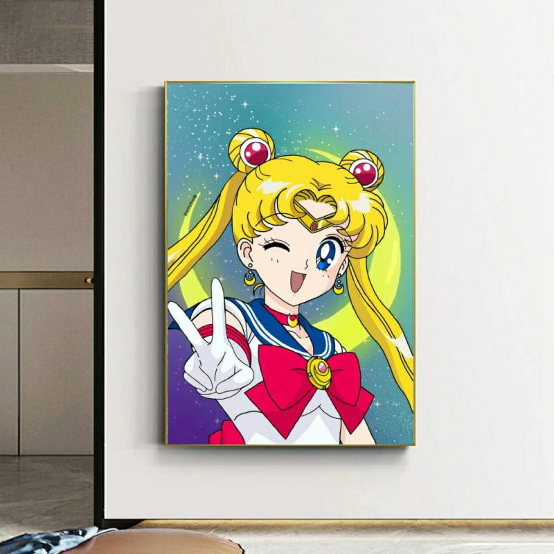 Description Picture 6 of itemClassic Japanese Anime Character-Sailor Moon Mosaic Embroidery Diamond Painting Cross Stitch Kit Garden Decor 5D DIY Art Pixel