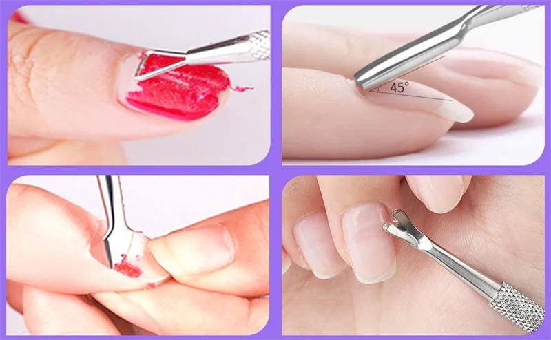 Description Picture 5 of itemManicure Set Tool Cuticle Skin Scissors Steel Push Dead Leather Fork Nail Clipper Cleaning Nails Remover Pusher Pedicure Product