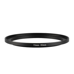 Aluminum Black Step Up Filter Ring 72mm-82mm 72-82 mm 72 to 82 Filter Adapter Lens Adapter for Canon Nikon Sony DSLR Camera Lens