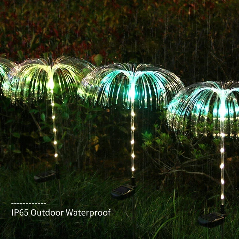 Description Picture 4 of item7 Color Changing Outdoor Lamp Solar Jellyfish Lights Waterproof Pathway Lawn Garden Decor Lighting