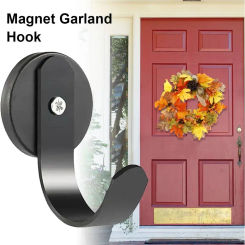 1 PCS Garland Magnet Hooks Kitchen Magnetic Hanging Home Free Holder Fridge Scratch Coat Wreath Iron Metal Tool Hook Duty H A2Z7