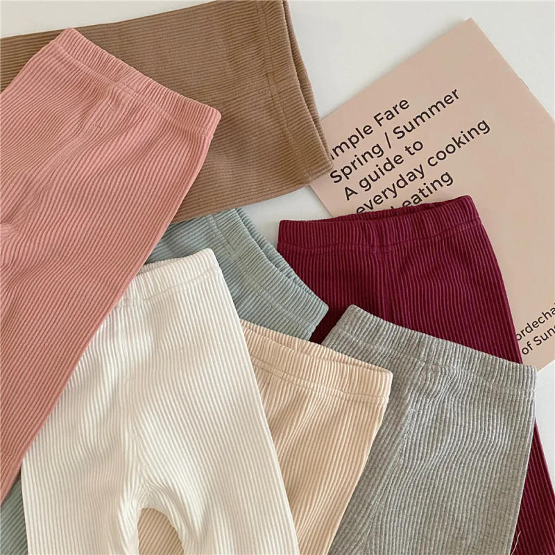 Description Picture 6 of itemAutumn Spring Baby Girl Leggings Cotton Baby Boys Ribbed Full Length Infant Kids Clothes Skiny Pants Children Casual Trousers