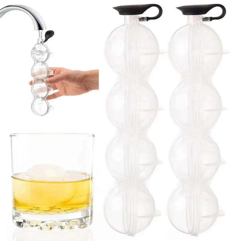 Description Picture 3 of itemNew Ice Ball Mold Ice Ball Maker DIY Ice Cream Moulds Whiskey Cocktail Sphere Round Ice Cube Mold Bar Party Kitchen Accessories