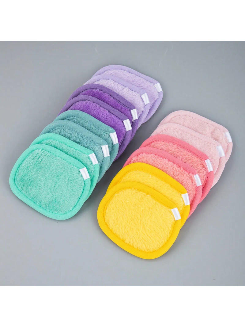 Description Picture 2 of item5 pcs Makeup remover facial cleansing tools Reusable Makeup Remover Pads Microfiber Facial Cleansing Cloths For Face, Eye, Lip