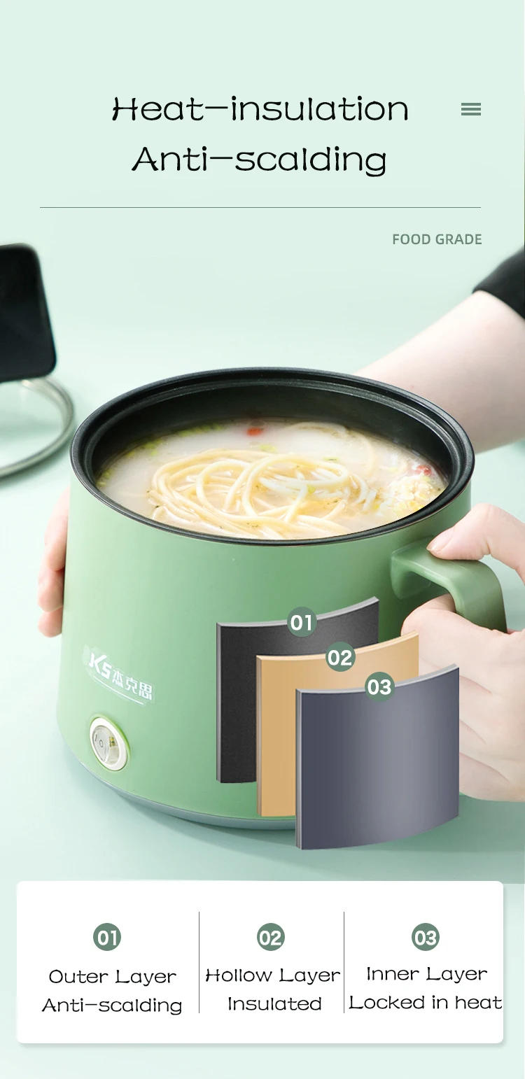 Description Picture 6 of itemMini Multifunction Cookers Non-stick Pan Electric Rice Cooker Cooking Machine Cook Pot Household Dormitory Hot Pot 1-2 People