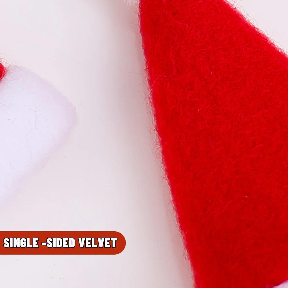 Description Picture 3 of itemLots Christmas Wine Bottle Cover Cap Red Green Xmas Hats Scarf Home Ornament Festival Party Tableware Decoration Supplies 2024