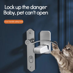 Home Universal ABS Protection Device for Children Safety ABS Anti-open Handle Locks Door Lever Lock Baby Kids Safety Doors Lock