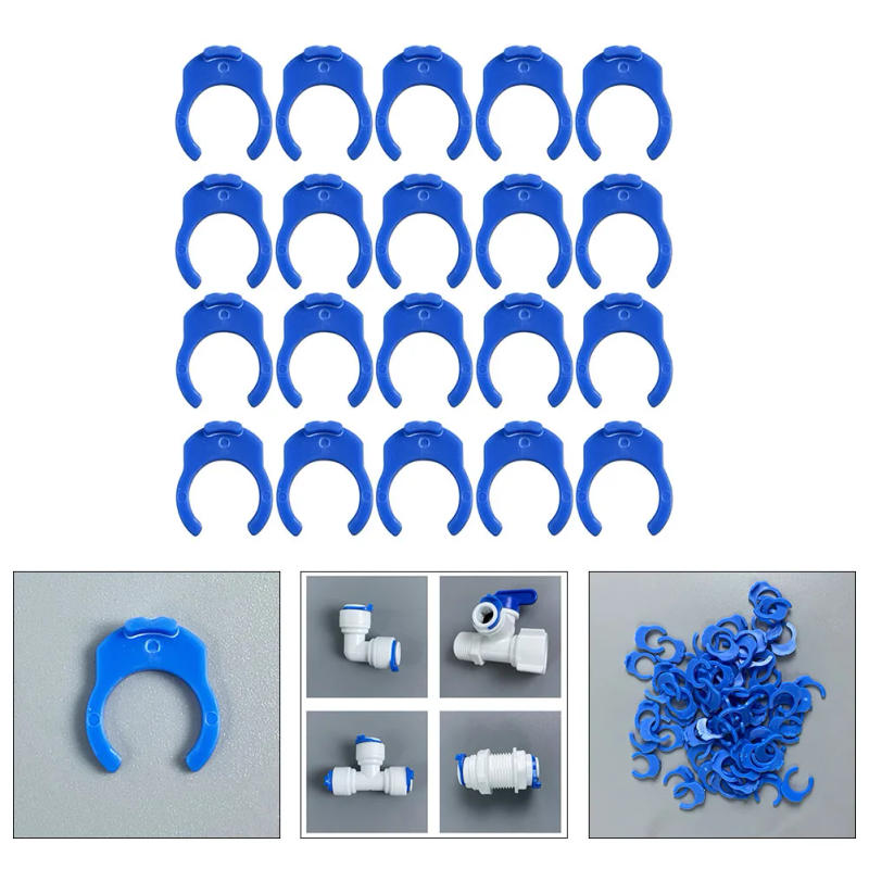 Description Picture 4 of item20Pieces Secure Locking Clips Plastic- For RO Reverse Osmosis Water Filter Fittings Kitchen Appliances Water Filters Parts