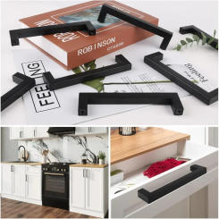 2025 Door Furniture Cabinet Handles 6/12/18Pcs Hole Distance with Screws and Installation Tools for Kitchen Home Decoration News