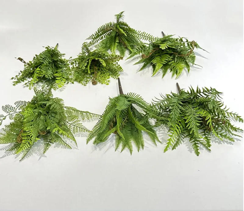 Description Picture 2 of itemArtificial Fern Leaf Persian grass Plant Wall accessories greening material DIY landscaping home garden decoration Office